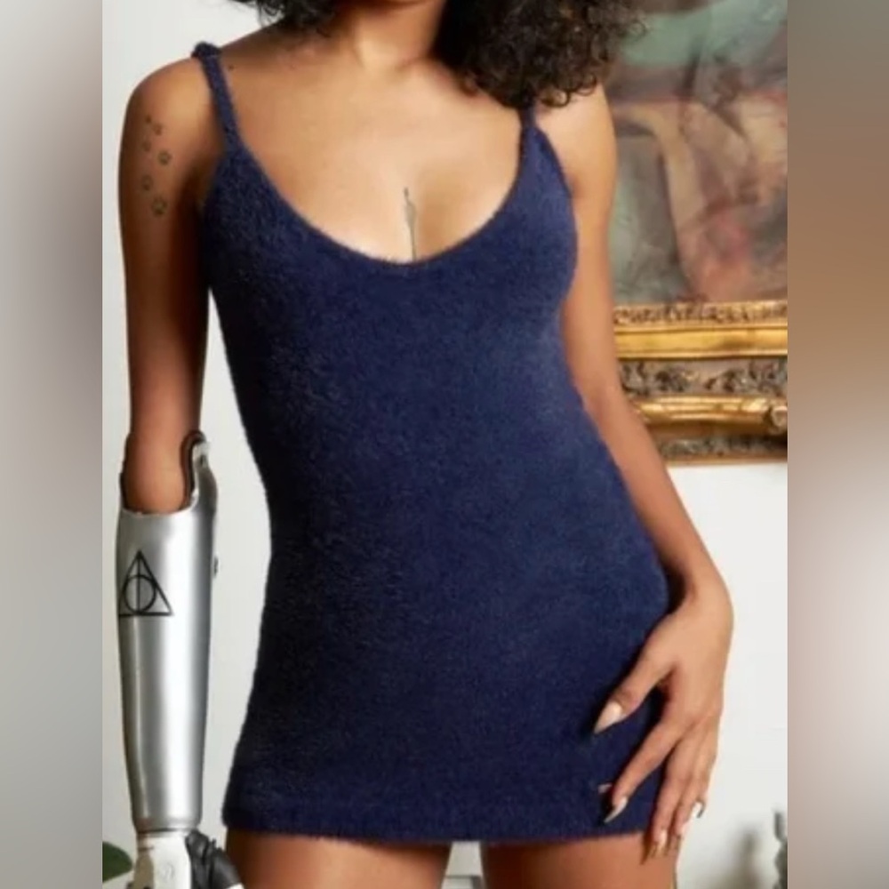 Savage X Fenty Fluff It Up Navy Chemise — SOLD OUT on SxF site - Picture 2 of 8